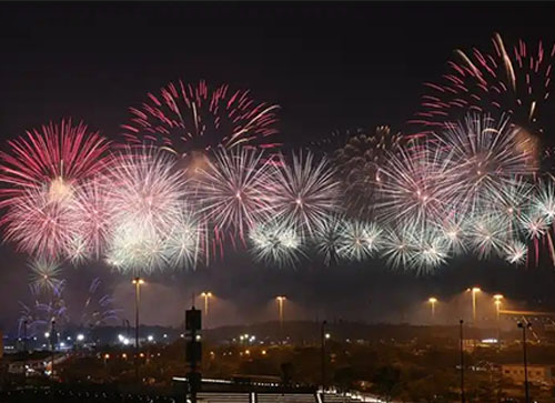 崇义县焰火晚会